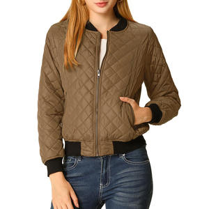 Veste bomber en cuir et laine de haute qualité pour femmes, best-seller, taille plus, hiver, respirante, écologique, séchage rapide - Product Image 3