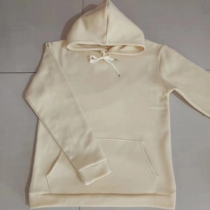 Surdimensionné brodé personnalisé imprimé à capuche hauts cordon doux polaire doublure 100% coton confortable coupe ample automne hiver - Product Image 4