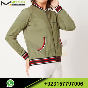 2024 nouveauté femmes Lettermen Varsity veste décontracté imperméable en cuir porter couleur unie - Product Image 3