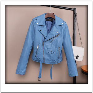 Chaqueta de Cuero para Mujer, Diseño Moderno, Ajuste Cómodo, Perfecta para Uso Diario, Moda de Temporada y Ropa Urbana - Product Image 3