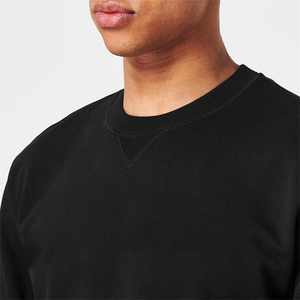 Sudadera Unisex de manga larga, sudadera cálida de lana negra con cuello redondo, sudadera de calle de moda juvenil - Product Image 4