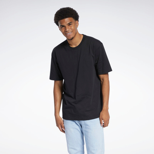 High Quality Black Vintage Boxy <b>Cropped</b> T-Shirt for Men Drop Shoulder Oversized Heavyweight Solid Custom Designed for Optimal - Product Image 1