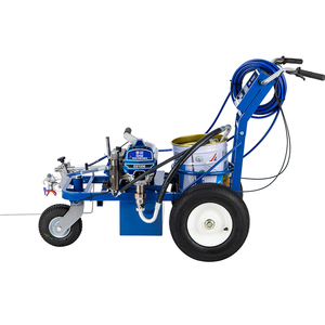 Machine à peindre les lignes de marquage routier alimentée par batterie, traceur de lignes <span class=keywords><strong>PUTAIN</strong></span>, pulvérisateur sans air, traceur de lignes routier, marqueur de lignes - Product Image 2