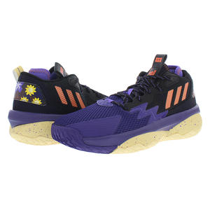 Chaussures unisexes Adidas Dame 8 Couleur : Violet/Jaune 100% authentiques - Product Image 3