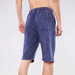 OEM Wholesale <b>Men's</b> Acid Wash Jogger <b>Shorts</b> Custom Casual Workout Fitness Athletic Wear High Street Elastic Waist Eco-Friendly - Product Image 5