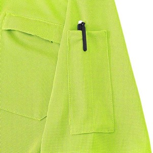 Polyester/coton de haute qualité 220 g/m² OEM personnalisé, t-shirt pour hommes en taille plus, jersey, poches poitrine, manches courtes, style streetwear - Product Image 5