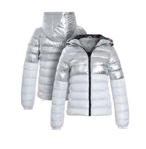 OEM ODM personalizado hombres Shinny Puffer chaqueta Vintage Tellus ropa Unisex abajo abrigo con cierre de cremallera impermeable estilo Casual - Product Image 2