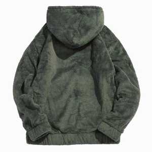 Sweats à capuche en fourrure surdimensionnés, sweats vintage lourds pour femmes, hommes et couples - Product Image 2