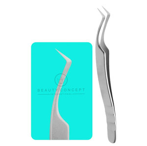 Bulk Private <b>Label</b> Professional Eyelash Extension Tweezers Stainless Steel Pointed Fiber High Eyelash Tools Beautiful Packaging - Product Image 4