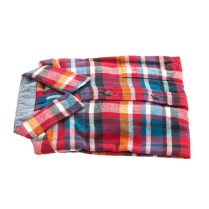 เสื้อเชิ๊ตผ้าสักหลาดลายสก็อตมีสไตล์พร้อมโลโก้ที่กำหนดเองชุดทำงานแบบลำลองสำหรับทำงานบนท้องถนน - Product Image 6