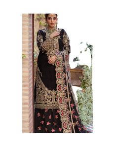 Trajes de gasa bordados Descosidos Colección de Bodas de 3 piezas Los últimos trajes Punjabi paquistaníes Salwar Kameez - Product Image 1