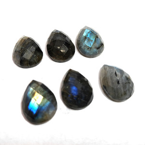 หินลาบราดอไรต์ธรรมชาติขนาด20x15มม. ลายตารางหมากรุกลูกแพร์โรเซ็ท15.5 CTS เครื่องประดับที่มีคุณภาพดีผลิตหินอัญมณีหลวม - Product Image 5