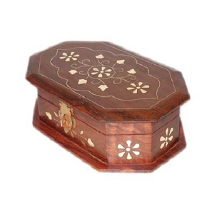 Cajas decorativas para el hogar Cofre del Tesoro Artículo de regalo artesanal de madera Venta caliente Caja de madera de alta calidad hecha a mano Producto estándar superior - Product Image 3