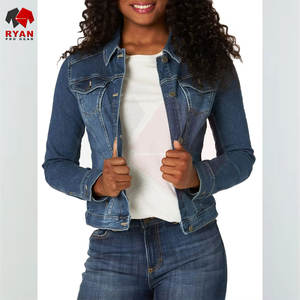 Women's <b>Denim</b> <b>Jacket</b> with Button Front Design, Soft Touch Fabric, Durable Construction, and Modern Fit - Product Image 3
