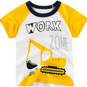 Enfant en bas âge garçon tricoté élégant et confortable coton t-shirt personnalisé Applique Boutique vêtements pour l'été - Product Image 2