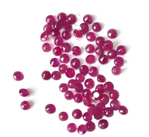 3毫米天然红宝石圆形钻石切割宽松珍贵宝石批发价天然宽松优质宝石低价