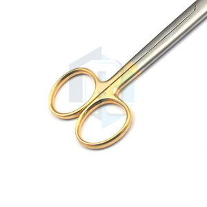 Tijeras de operación de acero inoxidable afiladas romas curvas rectas de 5,5 pulgadas de calidad superior instrumentos quirúrgicos base de potencia Manual - Product Image 6