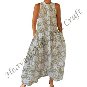 Beach Vacation <b>Sweet</b> Eco-Friendly Washable Floral Sleeveless Regular Fit Maxi Jumpsuit For Women For Spring/Summer Adults - Product Image 3