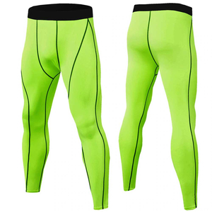 Legging athlétique de performance sportive avec logo personnalisé collants de course à pied pour hommes pantalon de compression fitness gym athlétique jogging yoga - Product Image 5