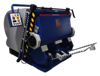 Máquina de troquelado y estampado semiautomática BoxMac de alta resistencia, sistema completo, nueva, para cartón corrugado, de formato largo