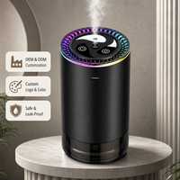 Diffuseur d'huiles essentielles intelligent pour voiture, humidificateur Vortex, commande tactile, ultra silencieux, arrêt automatique, deux modes de diffusion, aromathérapie pour voiture et maison