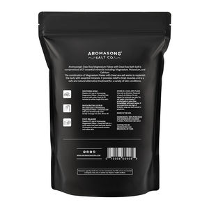 Copos de magnesio RAW fabricados en EE. UU. + Sales del Mar Muerto Sal de baño Etiqueta privada Paquete resellable de 2 lb Cantidad mínima de pedido - Product Image 2