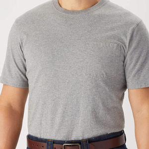 Personalizado al por mayor precio OEM personalizado hombres cuello redondo bolsillo camiseta para comodidad y estilo camisetas de los hombres - Product Image 6