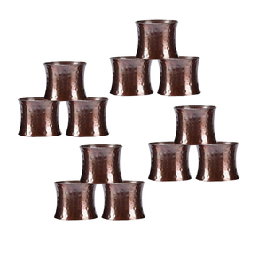 <b>Hammered</b> antique metal napkin ring <b>holder</b> home dining table decor wedding party dinner table decoration tissue paper <b>holder</b> 2024 - Product Image 1