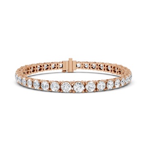 Pulsera y Brazalete de Moda para Mujer, con Diamantes Naturales Redondos Certificados por IGI, Oro Sólido de 14K, Chapado en Rodio, 15g - Product Image 4