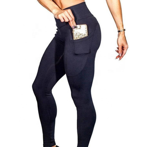 Custom Logo Cheap Fitness Clothing Women High Waist Gym Yoga Pants Tights Woman Customized <b>Leggings</b> for Women <b>With</b> <b>Pockets</b> - Product Image 4