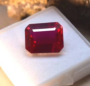 พลอยทับทิมทรงวงรีคริสตัลจาก100% อัญมณีเจียระไนแบบเหลี่ยมเพชรพลอยอัญมณีอัญมณีอัญมณีทรงหลวมขนาดฟรีไซส์100ชิ้น - Product Image 1