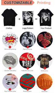 T-shirts Streetwear Homme Vintage Oversize à Épaules Tombantes, Col Rond, 100% Coton Lourd, Respirants et Séchage Rapide, avec Logo Personnalisé - Product Image 4