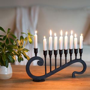 Bougeoir moderne en métal en fer forgé Bougeoir décoratif pour la maison avec revêtement en poudre noire Vente à chaud pour Noël - Product Image 4