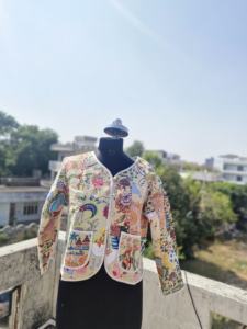 Veste matelassée élégante Kantha Stitch faite à la main, confort, style intemporel, sur mesure pour un choix de mode durable, doublure en nylon - Product Image 6