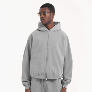 Comfortable Slim Fit Zipped Hoodie for Men Designed With Lightweight Fabric and Versatile Style Suitable - Product Image 2