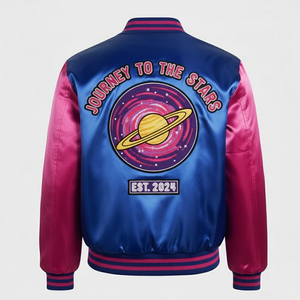 Chaqueta Varsity para Hombre con Bordado Chenille, Fabricación de Fábrica, Nueva Llegada 2025, Tela Suave, Chaqueta Varsity de Satén para Hombre - Product Image 2