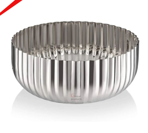 Cuenco de chocolate de acero inoxidable con acabado plateado de calidad superior 2025 para restaurante y bar de hotel - Product Image 3