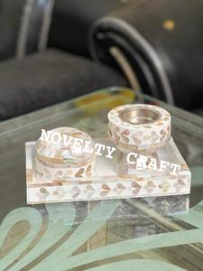 Elegante juego de quemador de incienso de madera Mabkhara y posavasos árabe perfecto para obsequios y celebraciones de Ramadán Eid - Product Image 3