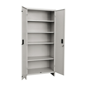 ตู้เก็บของแบบมีบานพับ 2 บาน ขนาด 40x80x179 ซม. ชุดประกอบ สีเทา - Product Image 1