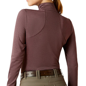 Camisas de equitación de manga larga para mujer, de alta calidad, con logo personalizado impreso, transpirables, de poliéster/nailon, tela ligera. - Product Image 6