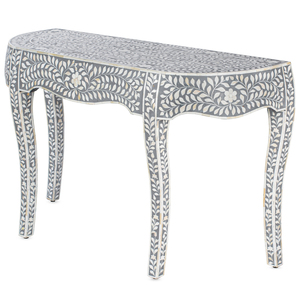 Mesa de consola con incrustaciones de hueso ecológica hecha a mano para comedor, estilo de diseño tradicional acento para hoteles, villas, dormitorios y apartamentos - Product Image 6