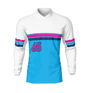 Maillot de motocross Moto Dirt MX de haute qualité, étiqueté sur mesure, taille XL, vêtements de sport respirants conçus pour les clubs de course MX Apparel - Product Image 4