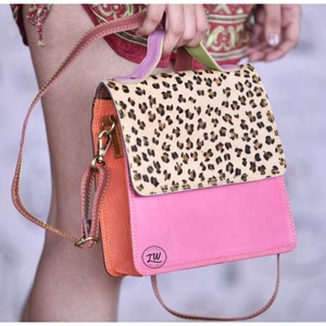 LW Handmade Genuine Cow Hair Leather Handbag Single Strap <b>Sling</b> <b>Bag</b> for Women Portable Trending Fashionable for Spring/Summer - Product Image 2