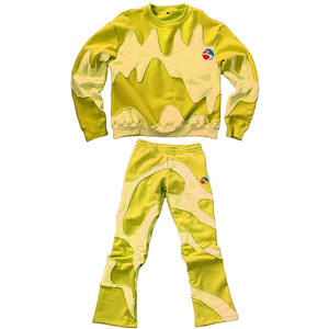 Conjunto de ropa deportiva informal para exteriores de talla grande para hombre, chándal cómodo de manga larga con capucha, pantalones de chándal estampados sólidos para invierno - Product Image 2