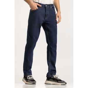 Jean droit vintage taille mi-haute MN-JNS-WS24-012B en denim délavé, couleur unie, motif imprimé, idéal pour l'hiver - Product Image 2