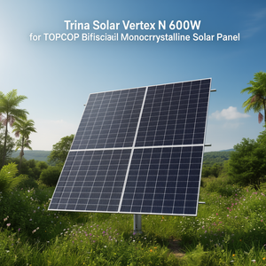 Panneau solaire monocristallin bifacial Trina Solar Vertex N 600W de type N TSM600DEG19R-N 182mmx182mm - Product Image 3