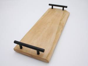 Plateau de service en bois de luxe classique fait à la main poignées en métal vaisselle personnalisée pour un usage domestique service alimentaire ménage décoratif - Product Image 6