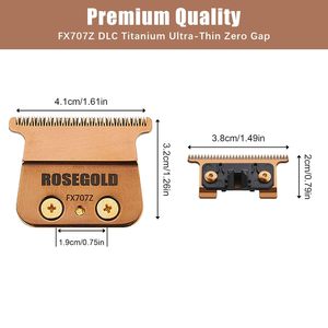 Tondeuse à cheveux professionnelle rechargeable sans fil, lames de rechange en acier inoxydable, réglables, de haute qualité, avec prise US - Product Image 5