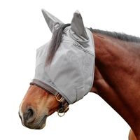 Masque anti-mouches pour cheval confortable et extensible avec un ajustement sécurisé, en maille respirante, protection intégrale du visage pour une utilisation quotidienne en extérieur, culottes