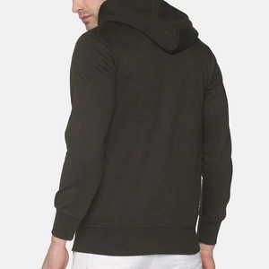 High Quality Men's Winter Zipper-Up Fleece Hoodie 100% Cotton Anti-Wrinkle Breathable Streetwear Customizable Multiple Sizes - Product Image 2